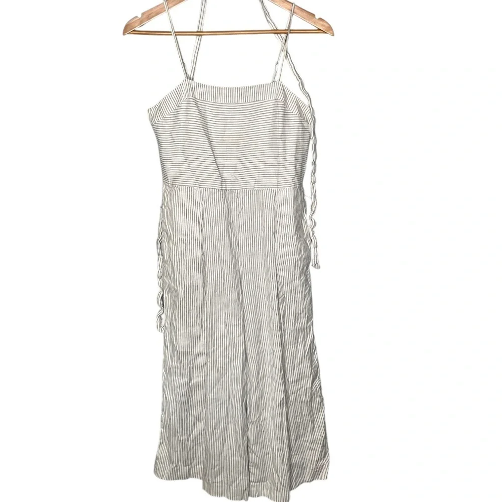 Banana Republic Linen Blend Stripe Jumpsuit